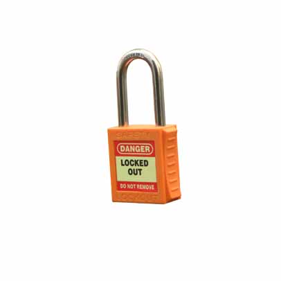 PADLOCK ORANGE KEYED ALIKE W/CORP SPEC #H07900