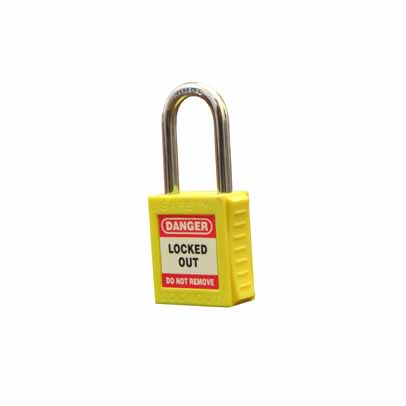 PADLOCK YELLOW KEYED ALIKE W/CORP SPEC #H07684