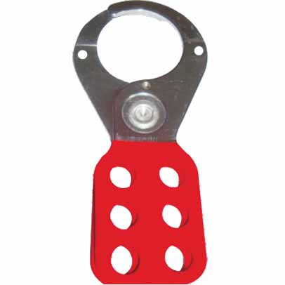 HASP 6 HOLE RED -38mm JAWS
