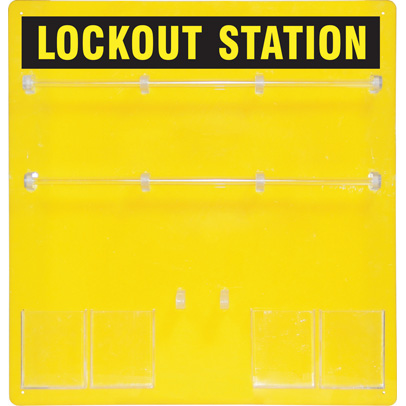 10 LOCK- OPEN LOCKOUT STATION - STATION ONLY 292mm x 394mm