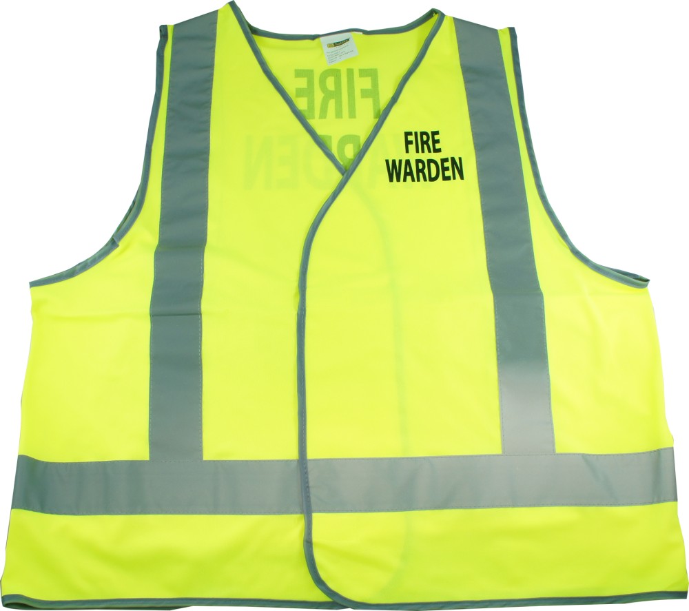 VEST FIRE WARDEN YELLOW X LGE  