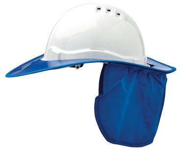 PLASTIC HARD HAT BRIM BLUE 