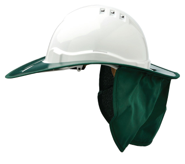 HARD HAT BRIM GREEN SUIT V6 SHADE HALO PLASTIC