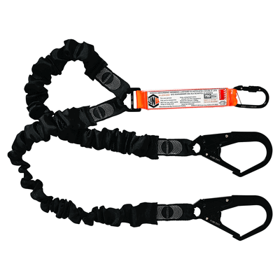 LANYARD 2M ELASTIC DOUBLE (MTO) -1x S/GATE KARA 2xD/A SCAFFHOOK