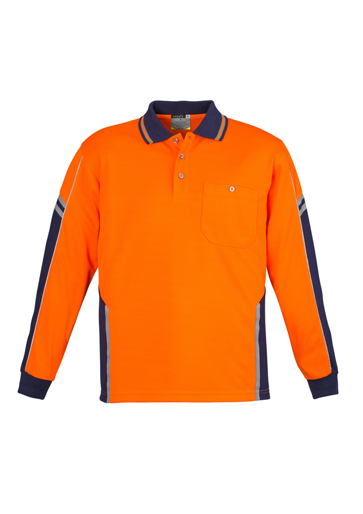 POLO SQUAD LONG SLEEVE O/N 2XL -100% POLYESTER 175 gsm