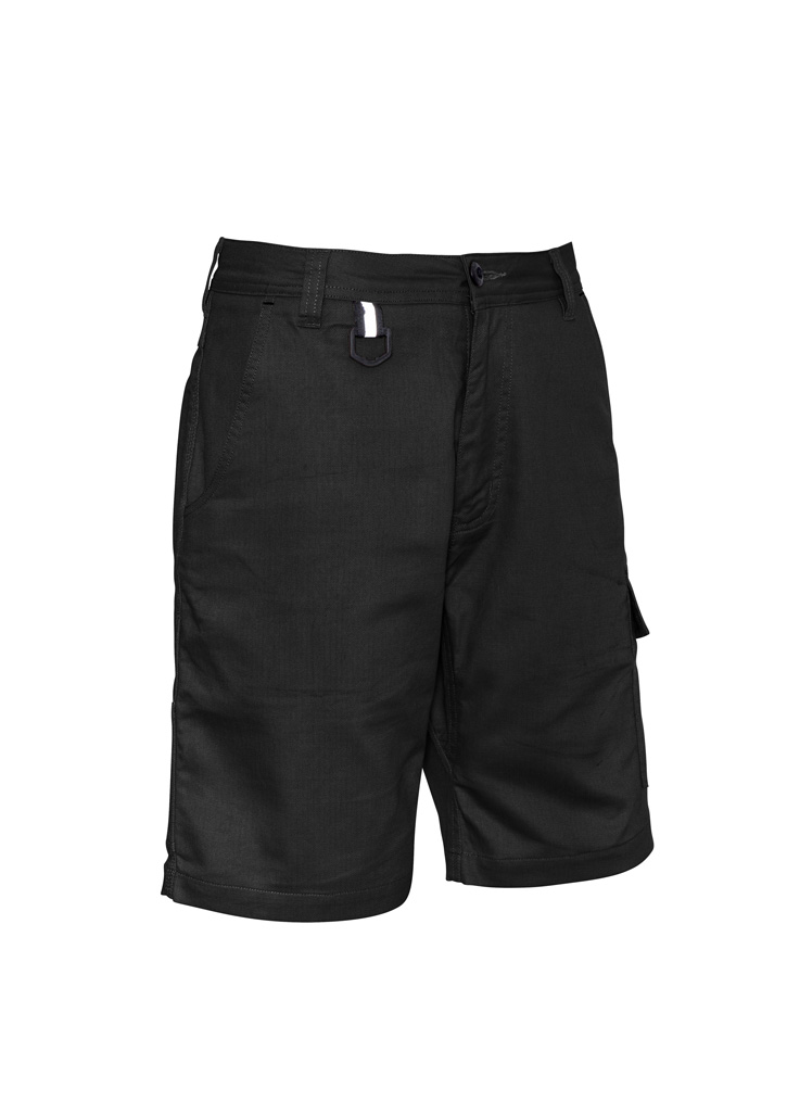 SHORTS RUGGED VENTED BLACK 102 - 240GSM RIPSTOP