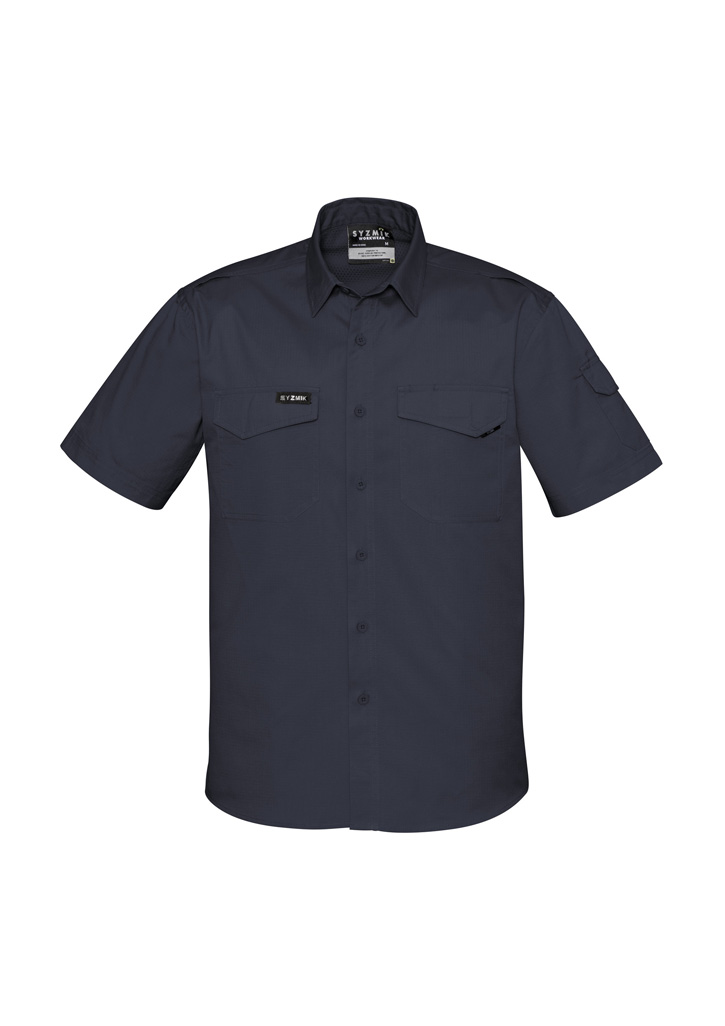 SHIRT RUGGED S/S/ CHARCOAL 2XL - 145GSM RIPSTOP