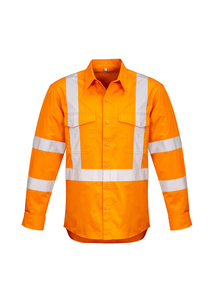 SHIRT X BACK TAPED ORANGE SIZE 2XL -160GSM MID WEIGHT COTTON