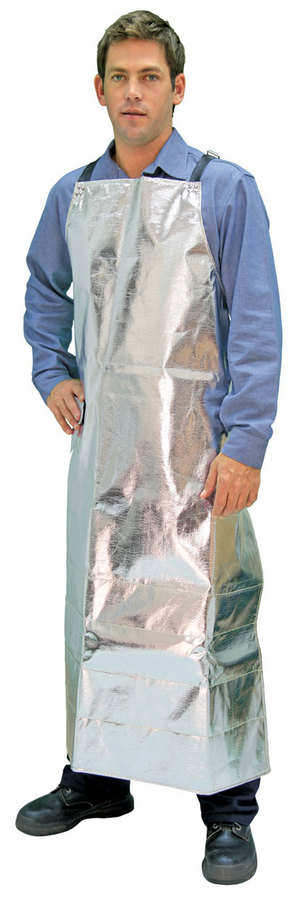 ALUMINISED ARAMID APRON -ADJUSTABLE STRAP