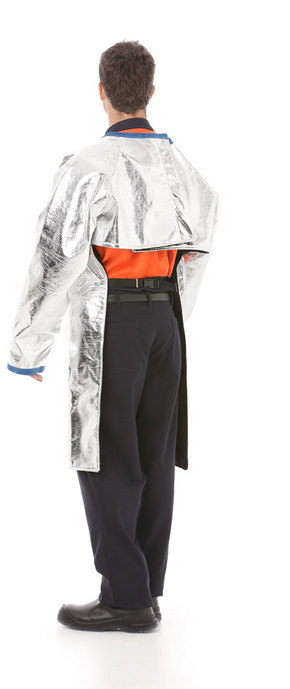 ALUMINISED PEROX APRON W/SLEEVES - SIZE 2XL