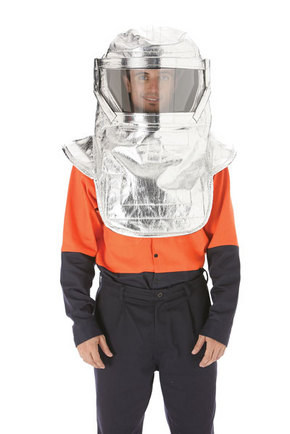 ALUMINISED PEROX HOOD/CLEAR VISOR - SIZE 2XL