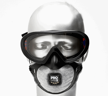 PRO GOGGLE/MASK COMBO INCLUDES 3 FILTERS
