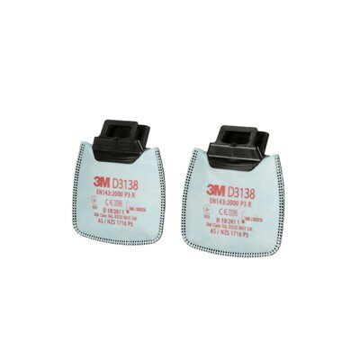 3M SECURE CLICK PARTICULATE FILTER OV/AG P3 (PAIR)