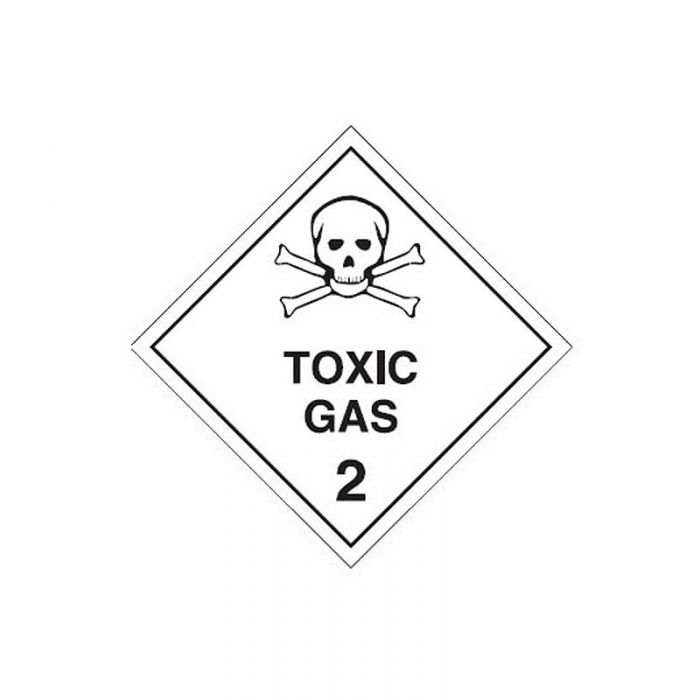 TOXIC GAS 2 BLACK/WHITE -METAL 270MM SQ NON REFLECTIVE