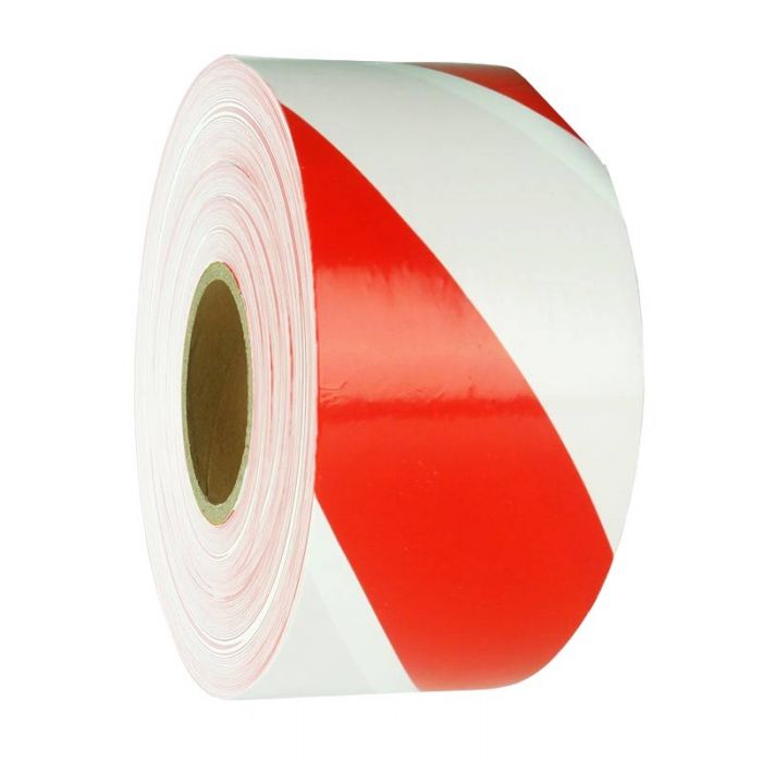 DANGER TAPE -RED/WHITE -ROLL 75MM 300M